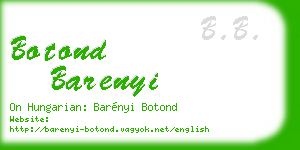 botond barenyi business card